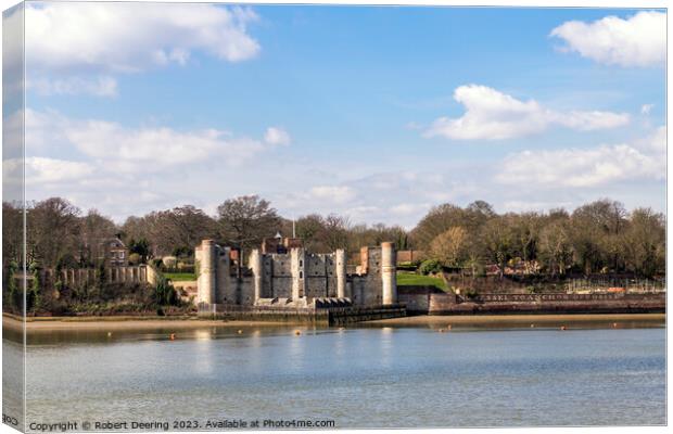 Upnor Castle River Medway Canvas Print by Robert Deering