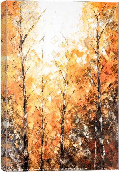 fall in the forest Canvas Print by Robert Deering