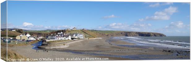 Aberdaron in the February Sun Canvas Print by Liam Neon