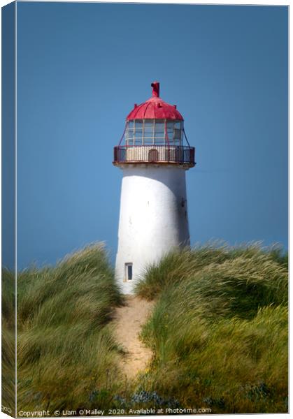 Talacre Lighthouse at the Point of Ayr Canvas Print by Liam Neon