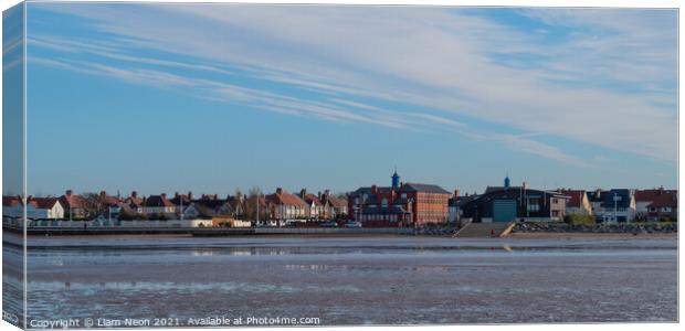Hoylake from the Beach Canvas Print by Liam Neon