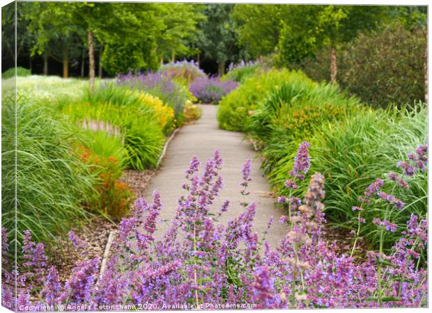 Summer Garden Canvas Print by Angela Cottingham