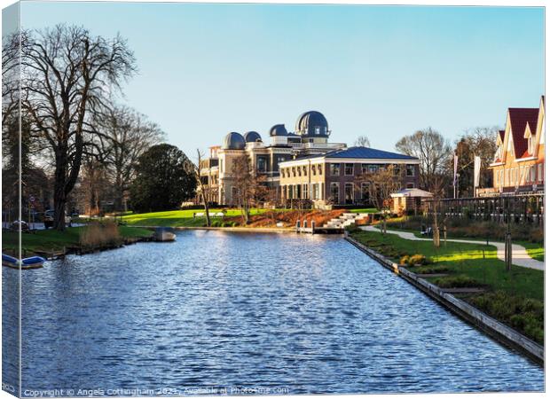 Astronomical Observatory at Leiden, Netherlands Canvas Print by Angela Cottingham