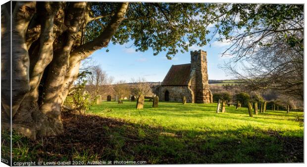 St Andrews Little Church, Upleatham Canvas Print by Lewis Gabell