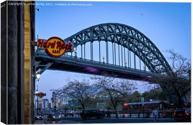 Tyre Bridge in the Evening  Canvas Print by Aimie Burley