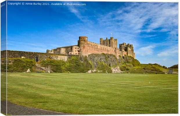 Bamburgh Castle Canvas Print by Aimie Burley