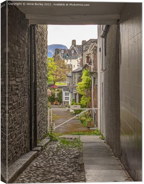 Serene Keswick Lane Canvas Print by Aimie Burley