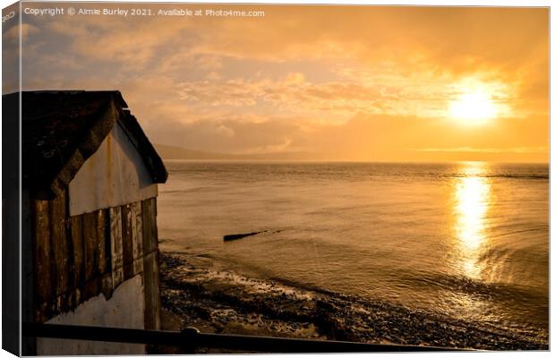 Sunrise in Bute Canvas Print by Aimie Burley