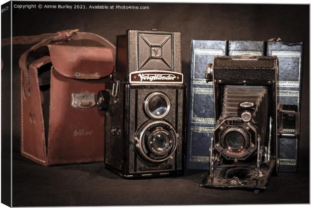 A couple of old cameras  Canvas Print by Aimie Burley