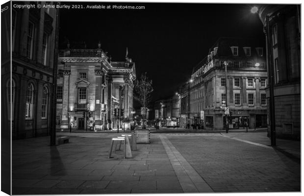 Newcastle, Grey Street Canvas Print by Aimie Burley