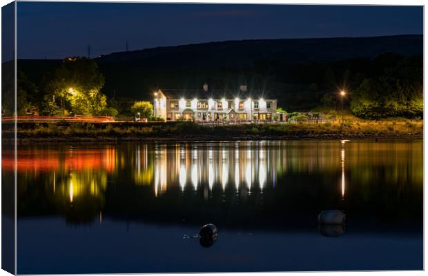 Hollingworth Lake littleborough Canvas Print by Alexander Brown