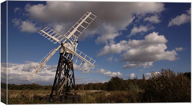 Drainage Mill Canvas Print by Ross Spencer