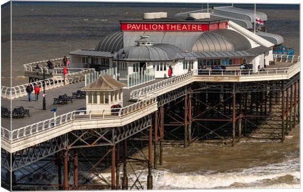 Pavilion Theater in the seaside town of Cromer Canvas Print by Chris Yaxley