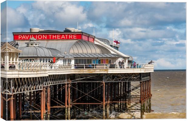 The Pavilion Theater for seaside spectaculars Canvas Print by Chris Yaxley
