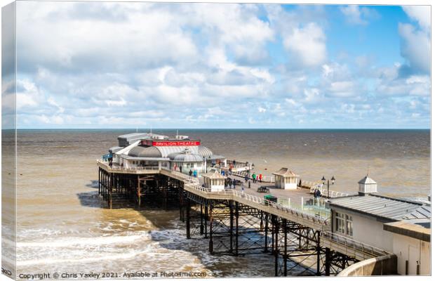 Cromer pier on the North Norfolk coast Canvas Print by Chris Yaxley