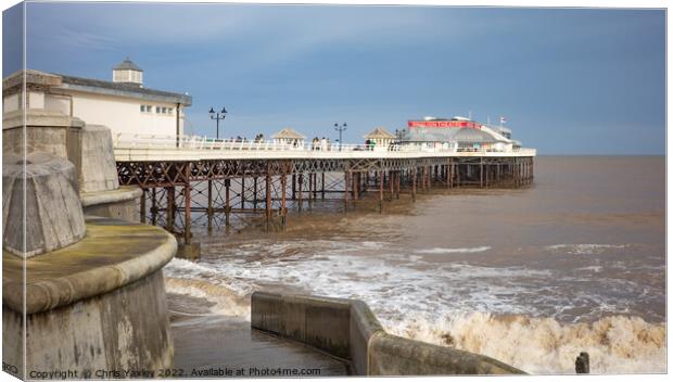 Cromer Pier, North Norfolk Coast Canvas Print by Chris Yaxley