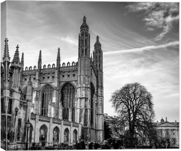 King’s College, Cambridge Canvas Print by Chris Yaxley
