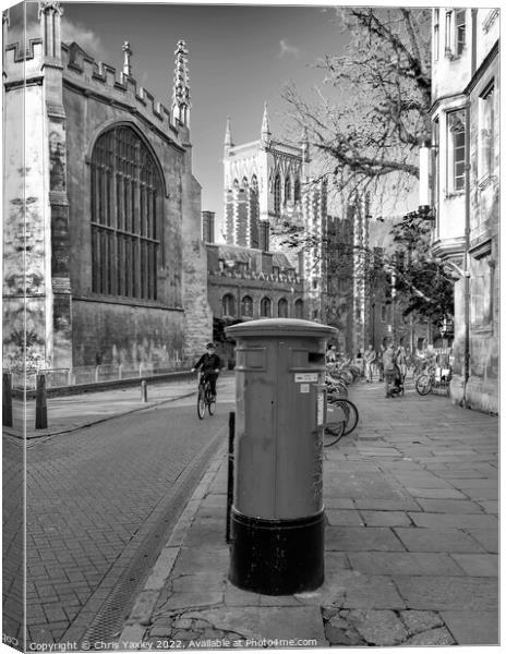 Post Box Canvas Print by Chris Yaxley