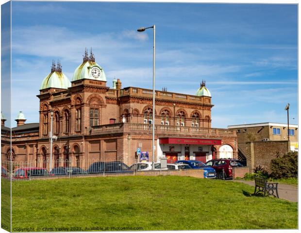 Pavilion Theater, Gorleston Canvas Print by Chris Yaxley