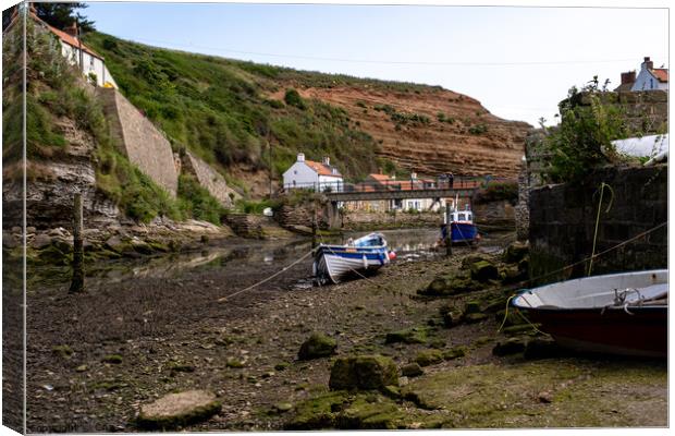 The seaside village of Staithes Canvas Print by Chris Yaxley