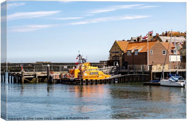 Whitby lifeboat and lifeboat station Canvas Print by Chris Yaxley