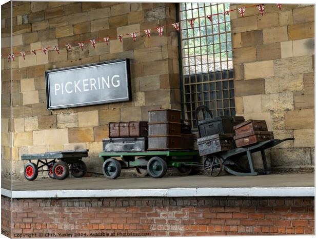 Pickering station, North Yorkshire Canvas Print by Chris Yaxley