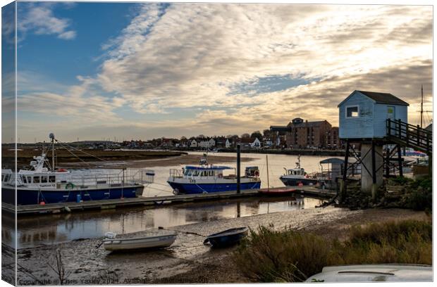 The seaside town of Wells-next-the-sea, Norfolk Canvas Print by Chris Yaxley