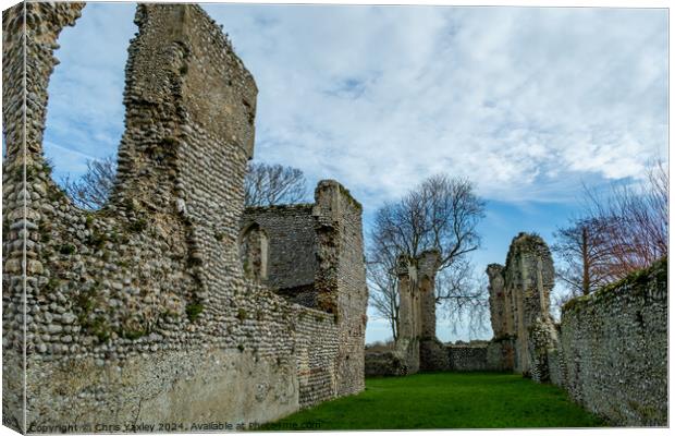 Priory of St Mary in the meadow Canvas Print by Chris Yaxley