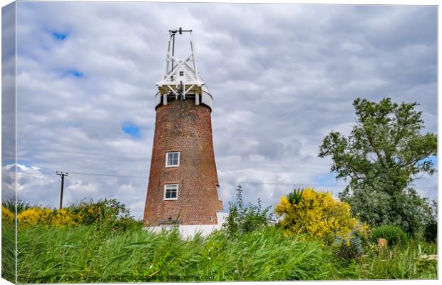 Martham Mill holiday let Canvas Print by Chris Yaxley