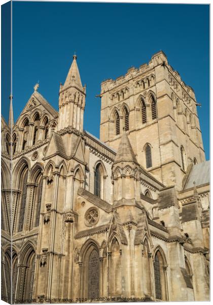 The Cathedral of St John the Baptist, Norwich Canvas Print by Chris Yaxley