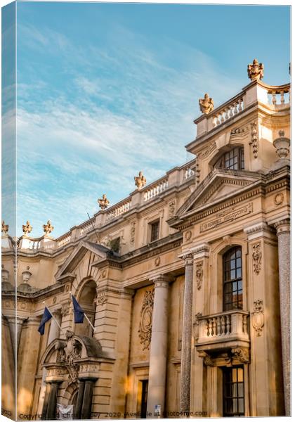 Grand facade of the Masonic lodge in Norwich Canvas Print by Chris Yaxley