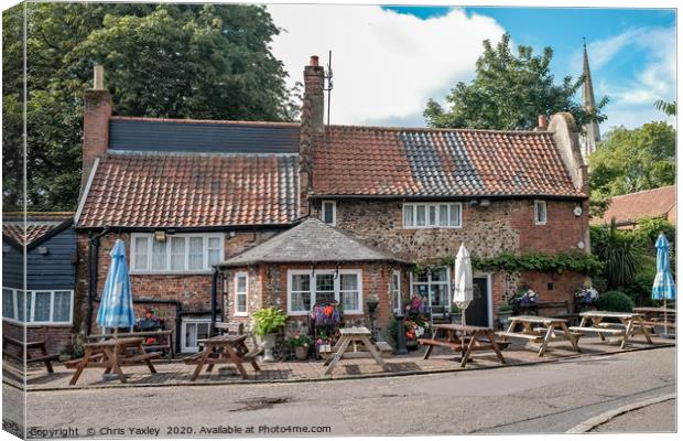 The Adam & Eve pub, Bishopgate, Norwich Canvas Print by Chris Yaxley