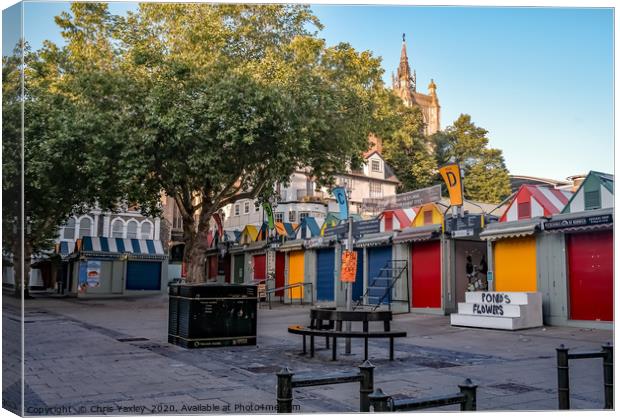 The front of the outdoor market in the city of Nor Canvas Print by Chris Yaxley