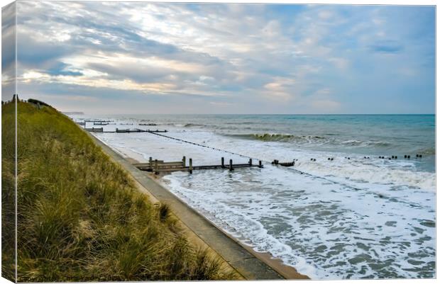 Cart Gap Beach Canvas Print by Chris Yaxley