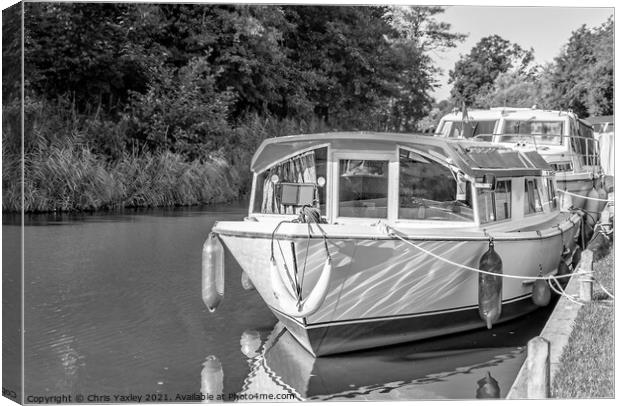 Boating on the Norfolk Broads Canvas Print by Chris Yaxley