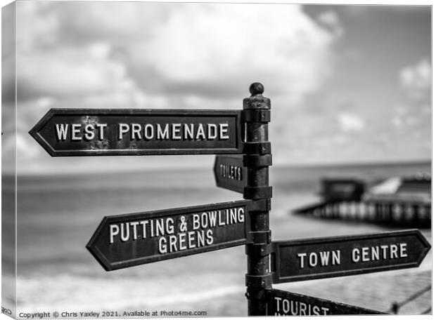 Cromer tourism Canvas Print by Chris Yaxley