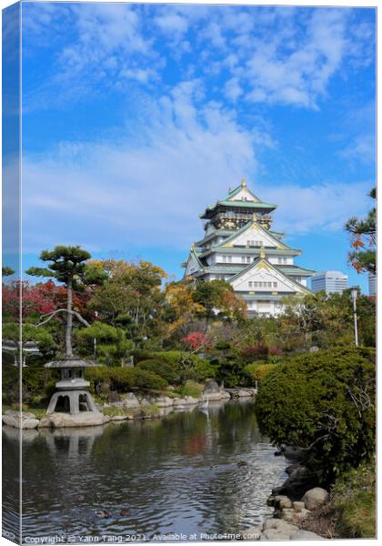 Scenic landscape of Osaka Castle Park Canvas Print by Yann Tang