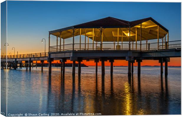 Redcliffe Jetty, Queensland, Australia Canvas Print by Shaun Carling