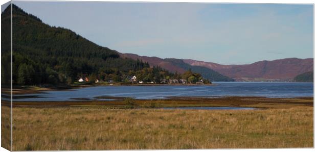 Ratagan on Loch Duich Canvas Print by Eileen Wilkinson ARPS EFIAP