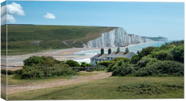 Cuckmere Haven and the Seven Sisters Canvas Print by Eileen Wilkinson ARPS EFIAP