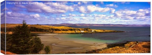 Isle of Jura, Scotland Panoramic Canvas Print by Navin Mistry