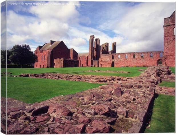 Arbroath Abbey, Scotland Canvas Print by Navin Mistry