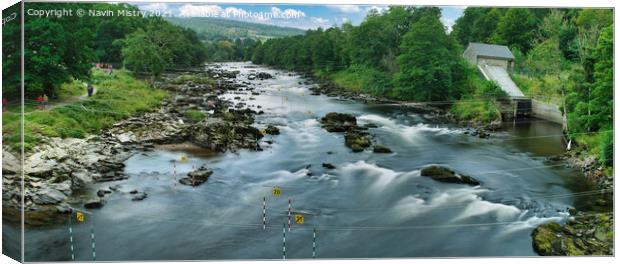 River Tay at Grandtully, Perthshire Canvas Print by Navin Mistry