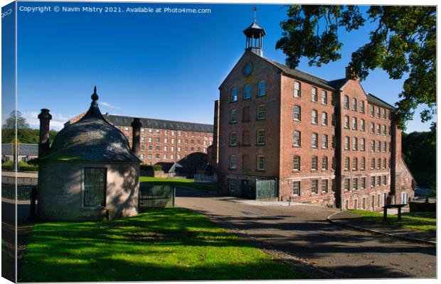 Stanley Mills, Perthshire, Scotland Canvas Print by Navin Mistry