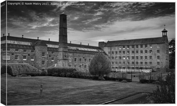 Stanley Mills, Perthshire  Canvas Print by Navin Mistry