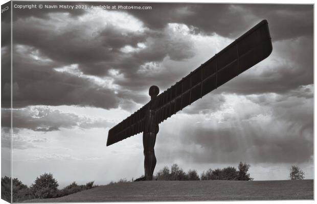 The Angel of the North, Gateshead Canvas Print by Navin Mistry