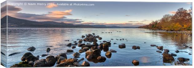 Loch Rannoch Dawn Canvas Print by Navin Mistry