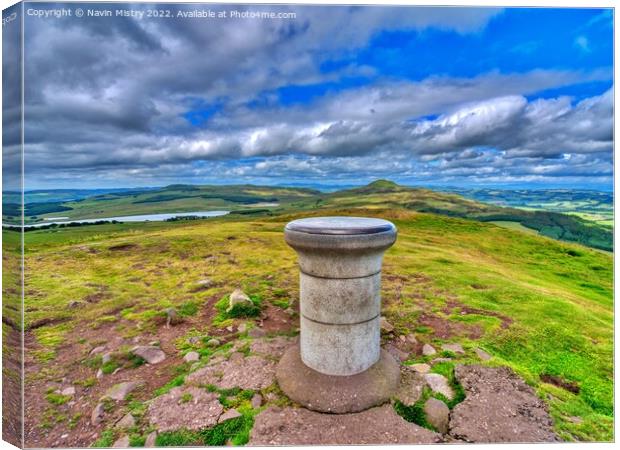 The Summit of East Lomond Hill Canvas Print by Navin Mistry
