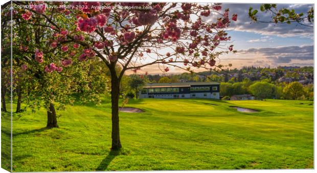 Sunset at the 18th, Craigie Golf Club  Canvas Print by Navin Mistry