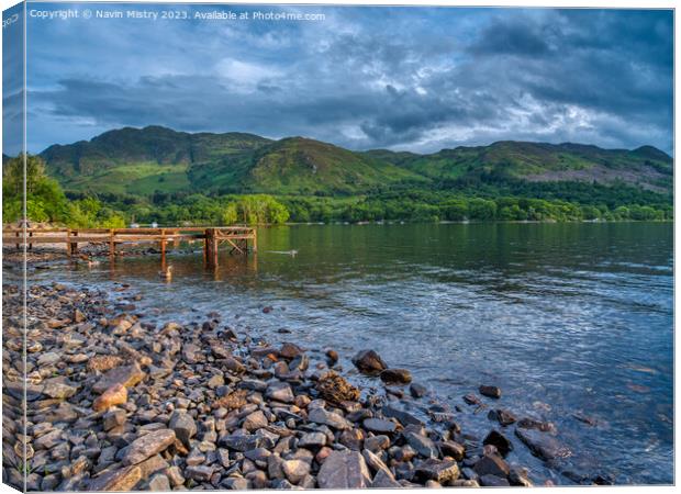 Evening Light at St. Fillans, Loch Earn   Canvas Print by Navin Mistry